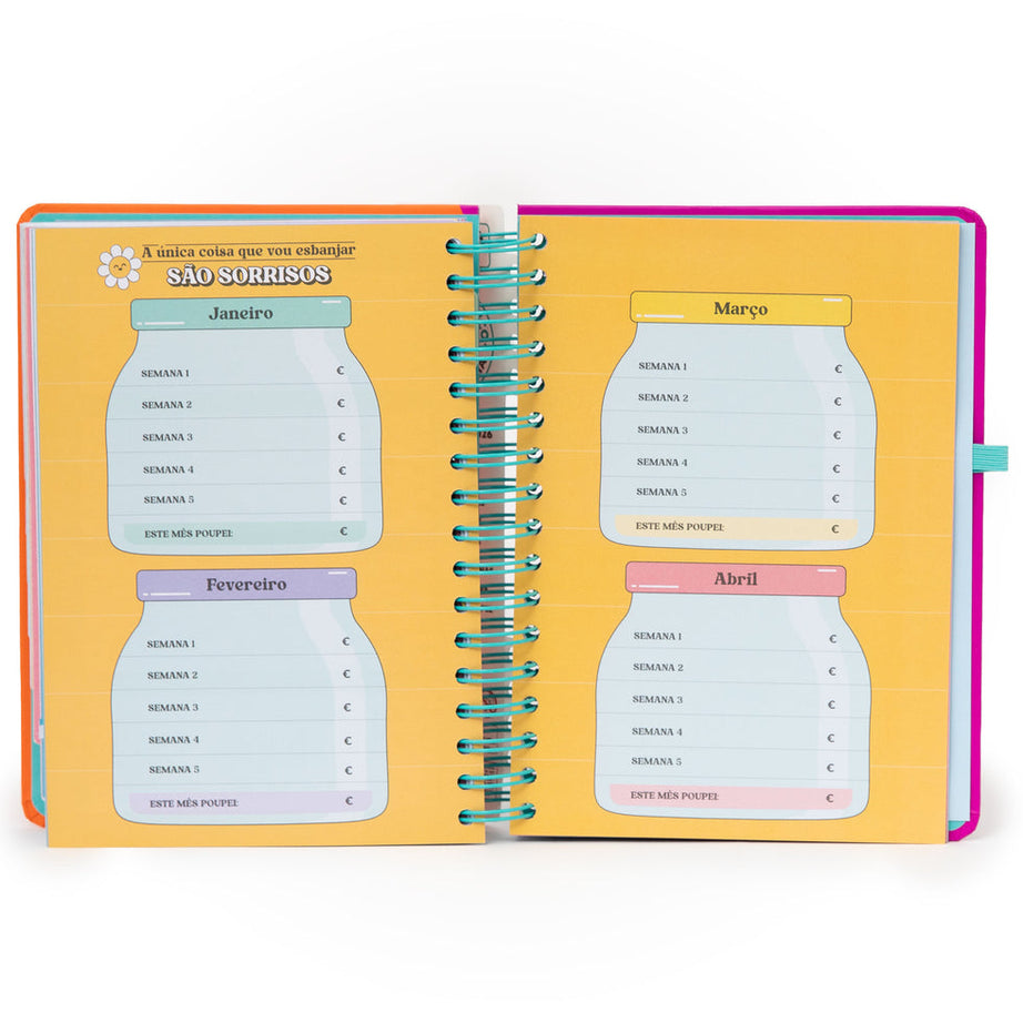 Agenda Diária Mr.Wonderful 2026 - Continua a tentar - Com Caneta Exclusiva