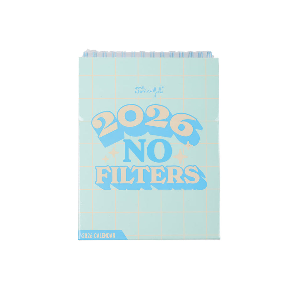 Calendário de Secretária Mr.Wonderful 2026 "No Filters"