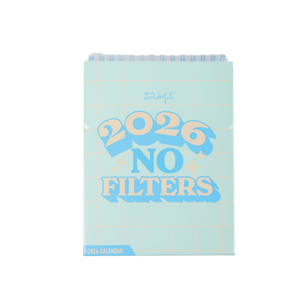 Calendário de Secretária Mr.Wonderful 2026 "No Filters"