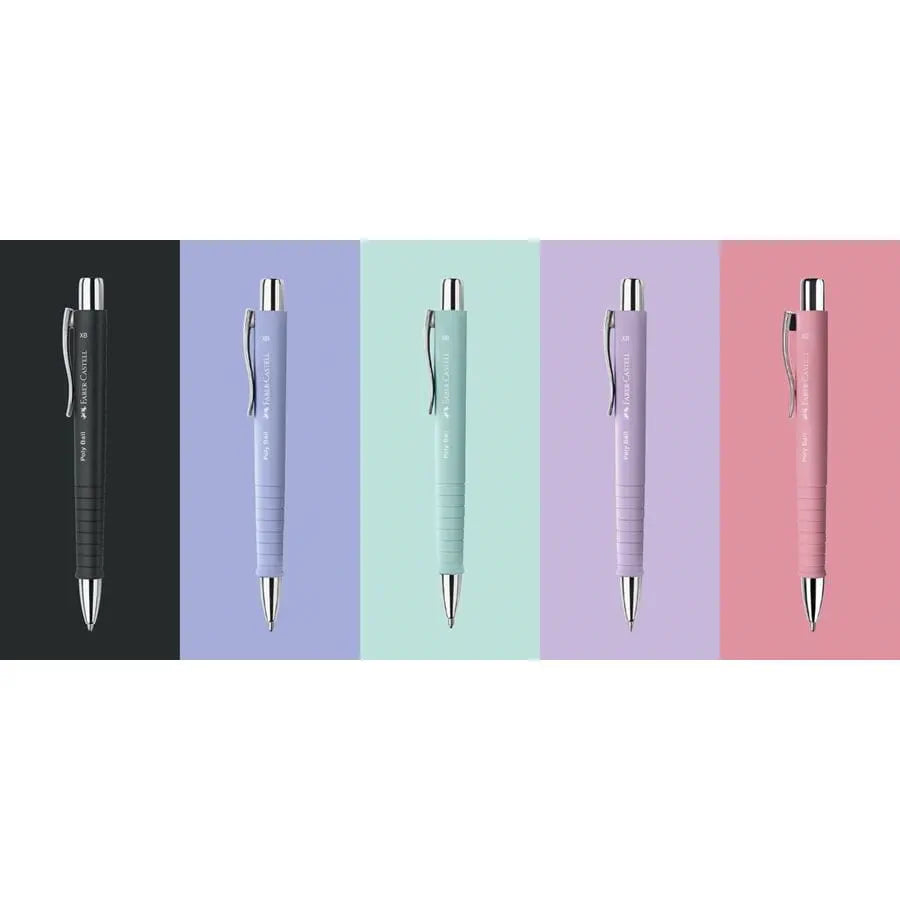 Caneta Esferográfica Poly Ball XB Preta Faber-Castell