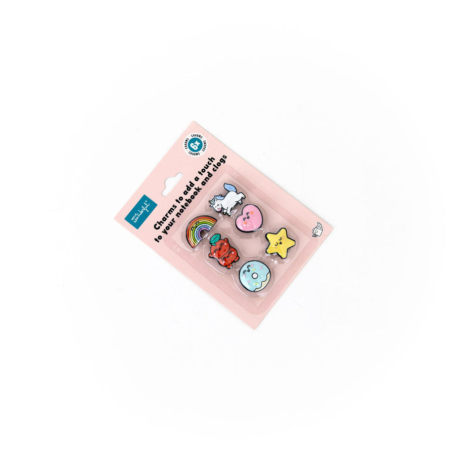 Conjunto 6 Pins para Caderno e Crocs - Mr.Wonderful