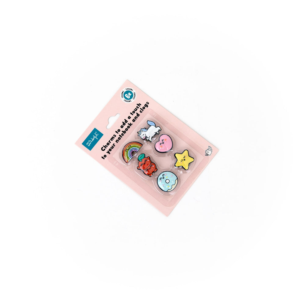 Conjunto 6 Pins para Caderno e Crocs - Mr.Wonderful