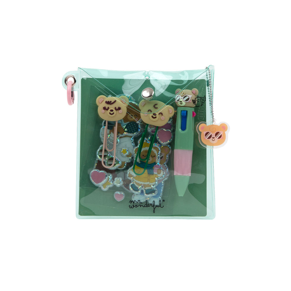Kit Para Decorar a Tua Agenda Urso Mr.Wonderful