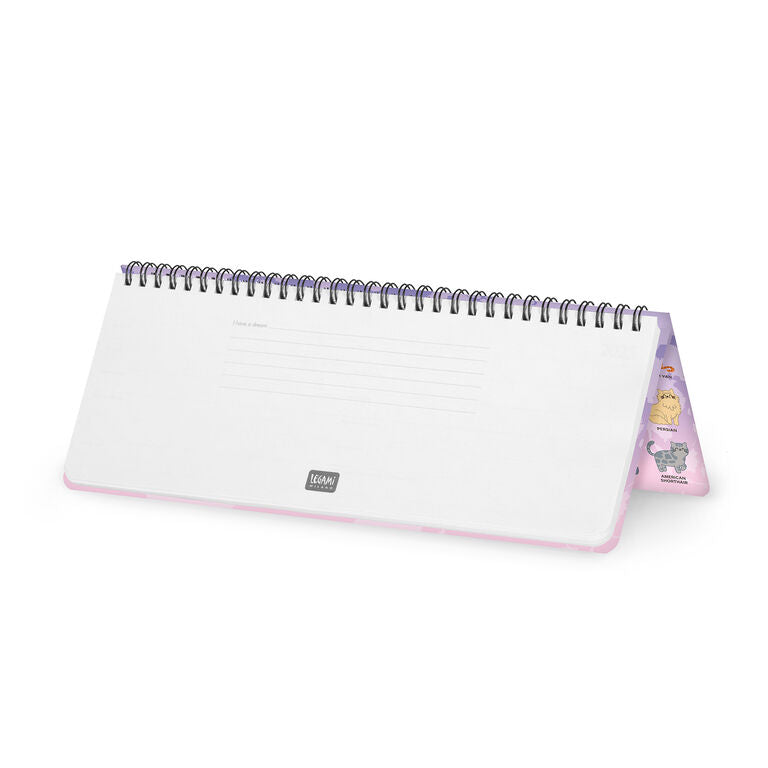 Planner Semanal 2027 Gatinhos Legami