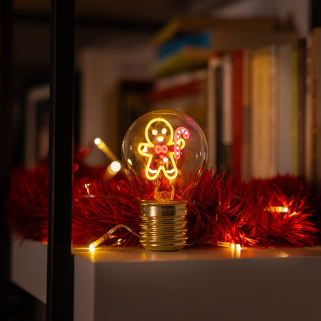 Pré-venda Candeeiro em Forma de Lâmpada Gengibre Natal Legami