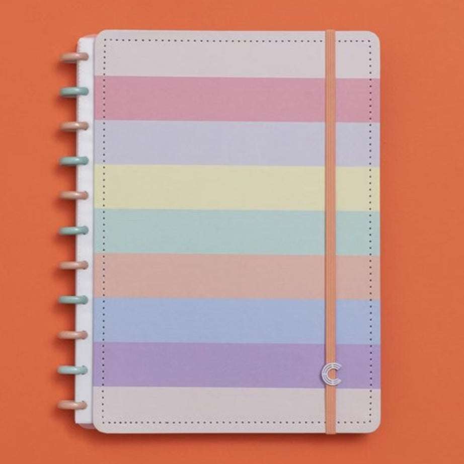 Caderno Inteligente A4 Arco-íris Pastel