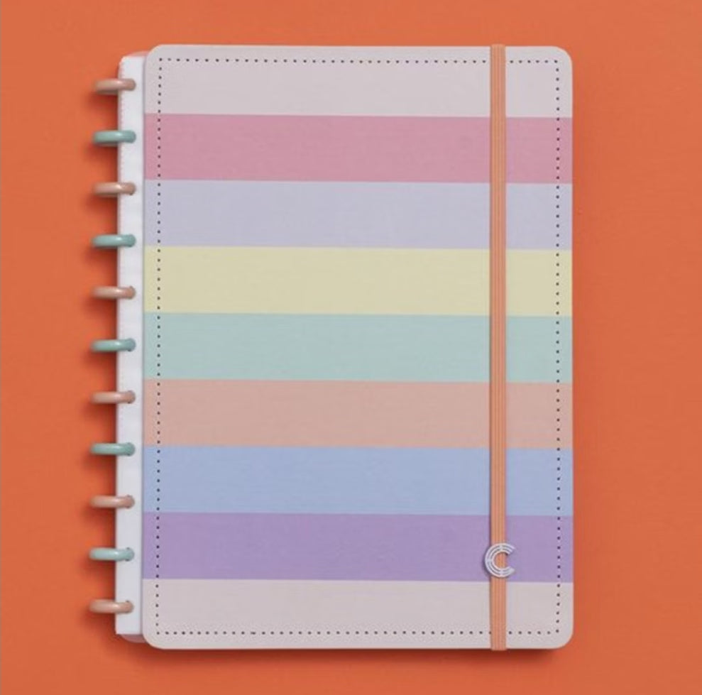 Caderno Inteligente A4 Arco-íris Pastel