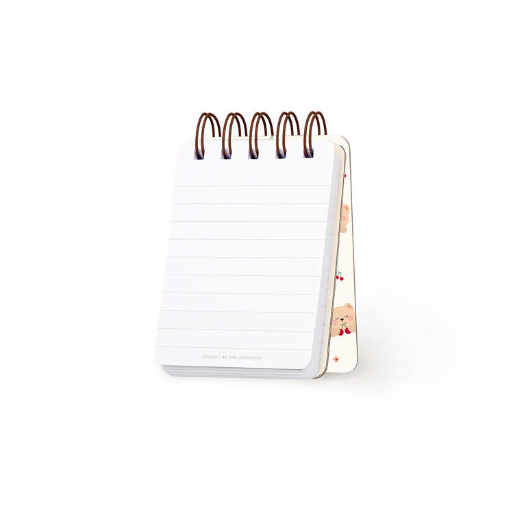 Bloco de Notas em Espiral Pautado Urso Legami