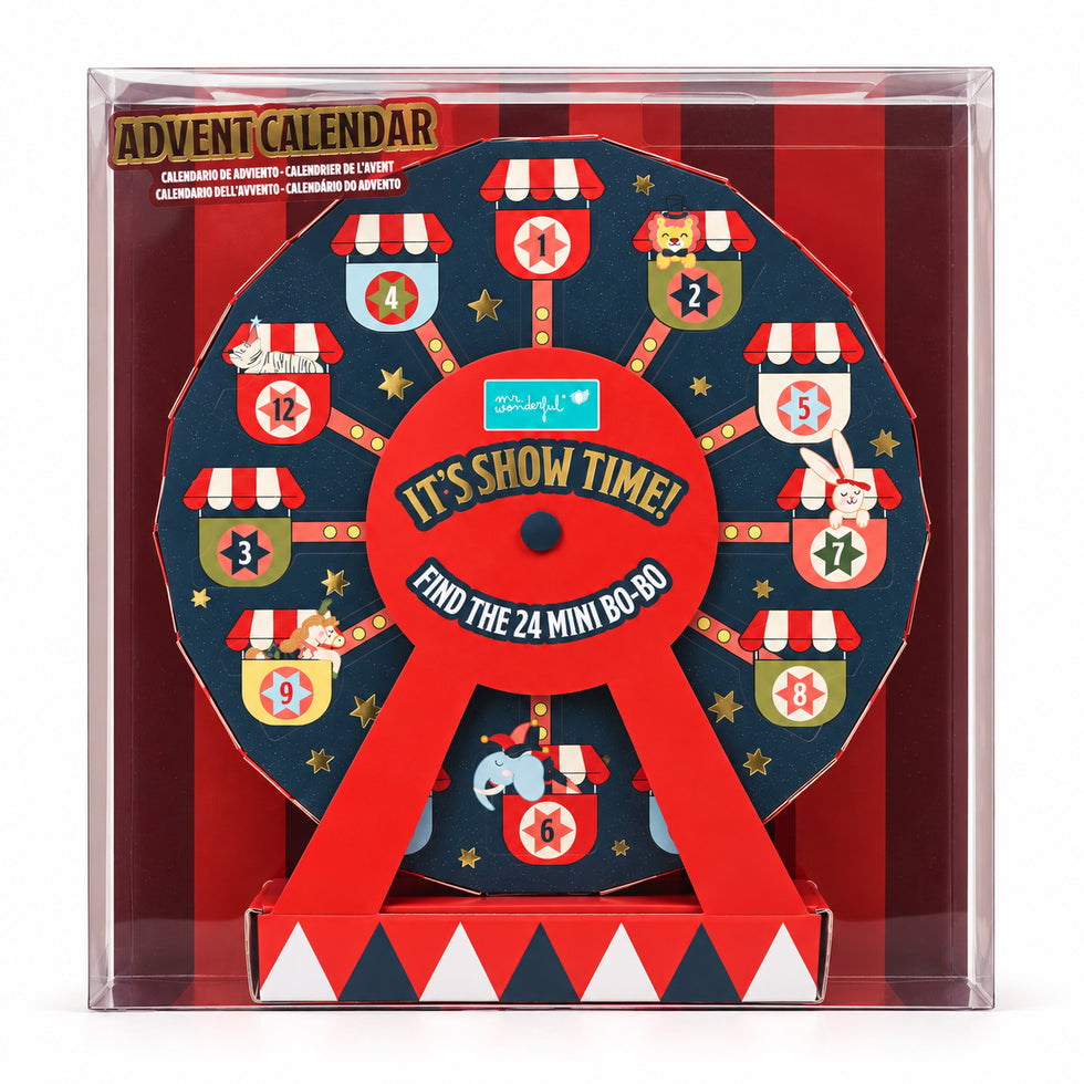 PRÉ-VENDA Calendário Advento Roda Gigante com 24 Mini Canetas Apagáveis Natal Mr.Wonderful