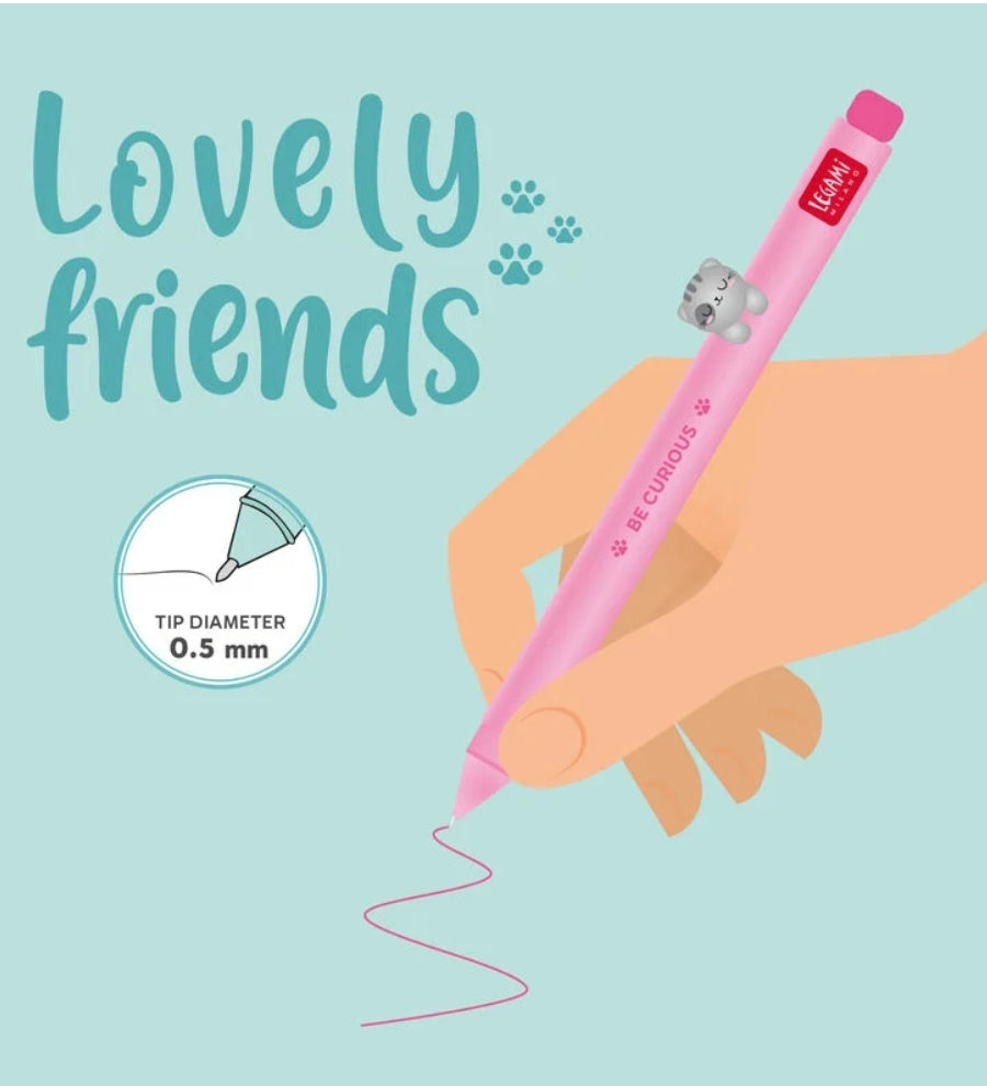 Caneta Gato Gel - Legami Lovely Friends