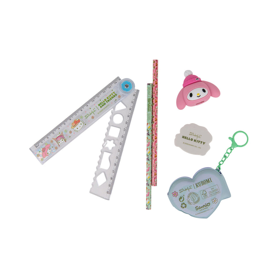 Conjunto Papelaria Hello Kitty & Friends Mr.Wonderful