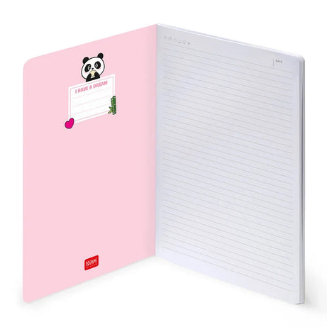Caderno Grande B5 Pautado Panda Legami
