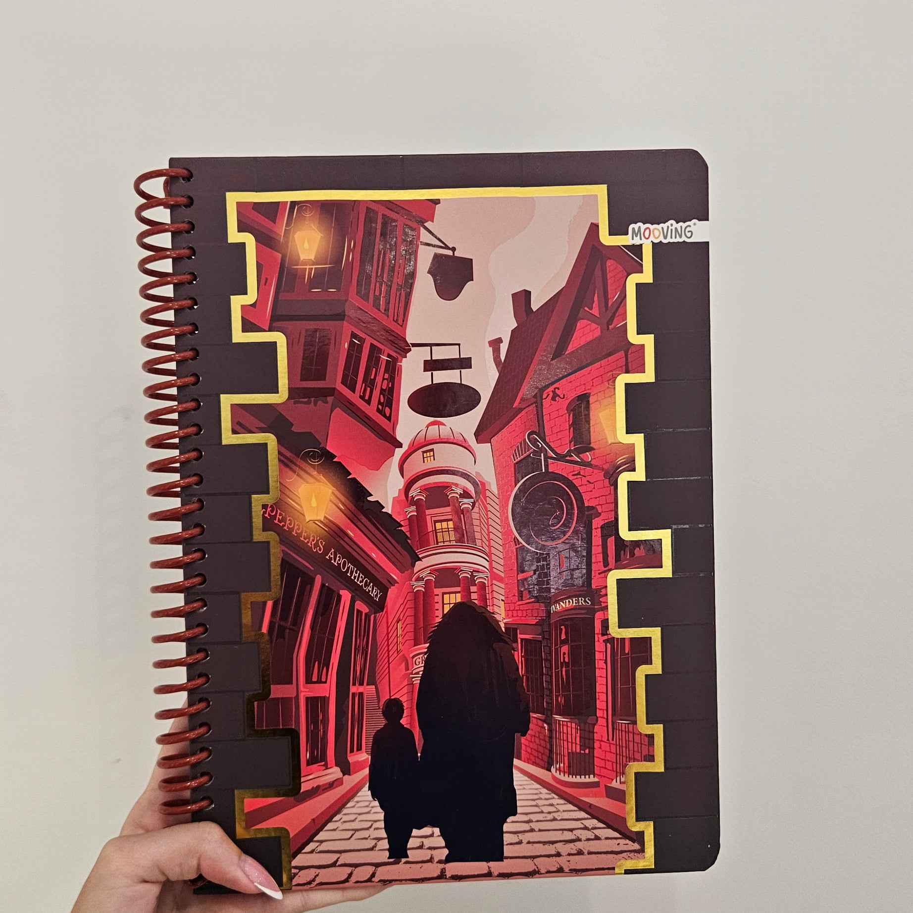 Caderno A4 em Espiral Quadriculado Harry Potter com Autocolantes e Envelope