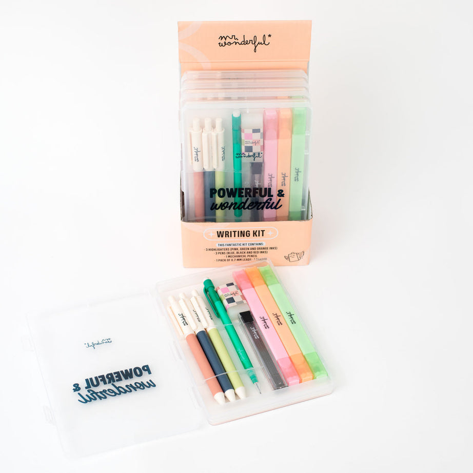 Conjunto Papelaria Powerful Mr.Wonderful