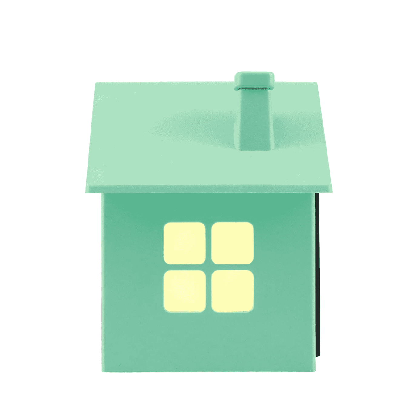 Relógio Despertador Led Casinha verde Itotal