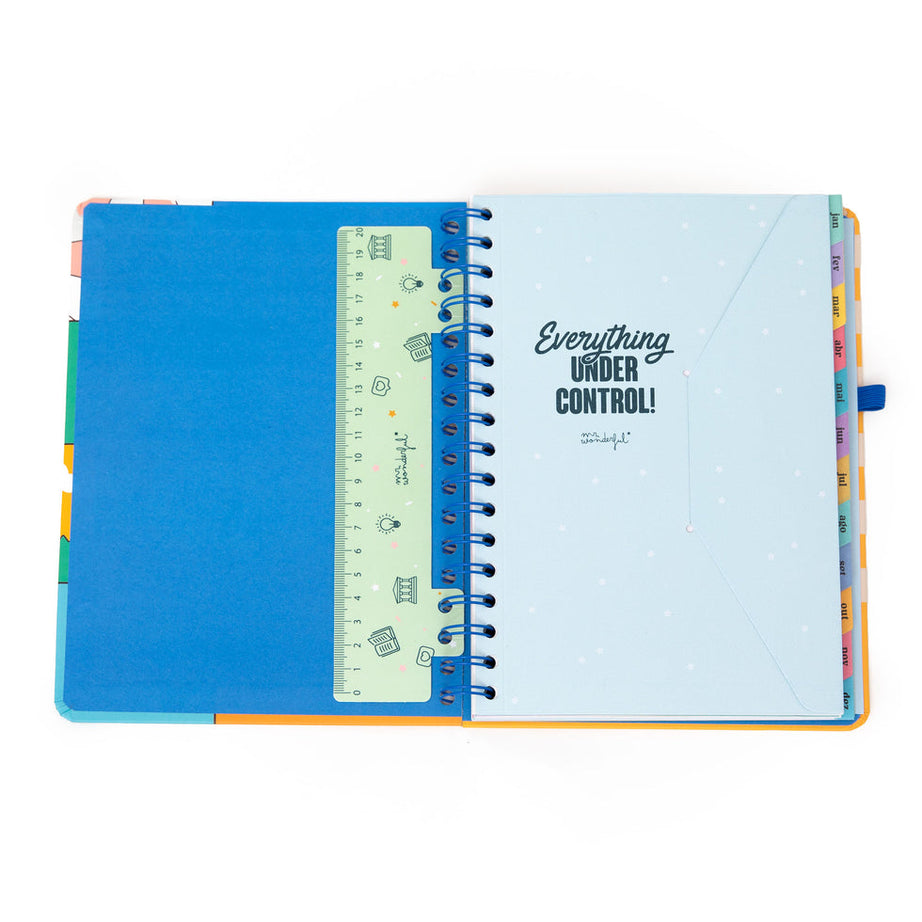 Agenda Semanal Mr.Wonderful 2026 - Planos Random - Com Caneta Exclusiva