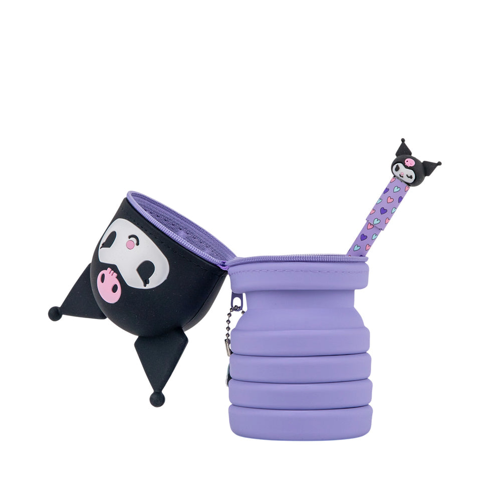 Estojo Extensível com Caneta Apagável Kuromi Mr.Wonderful