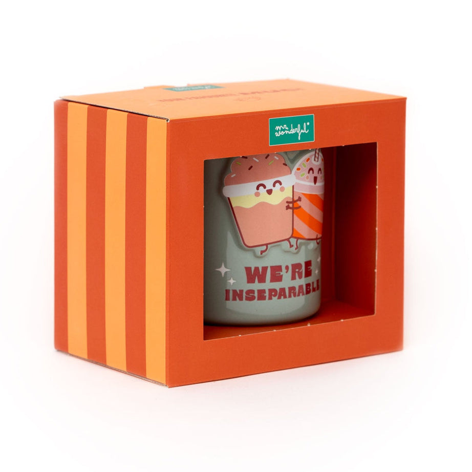 Caneca Mr.Wonderful Batidos 3D - "Somos Inseparáveis"