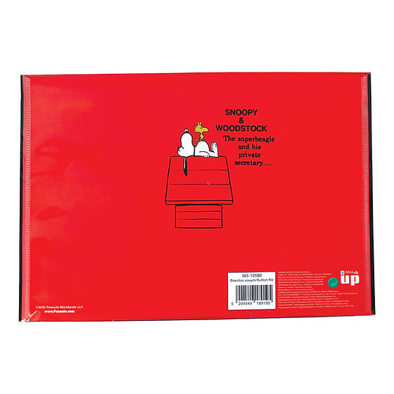 Porta Documentos A4 com Botão Snoopy