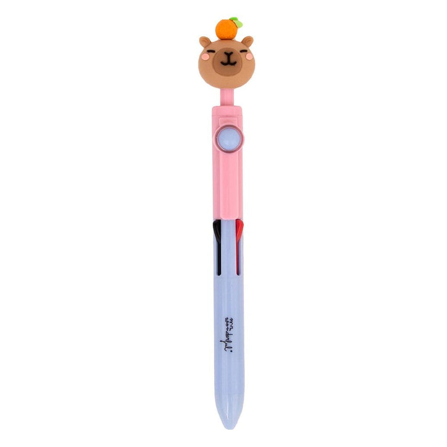 Caneta Capivara Giratória com 4 Cores Mr.Wonderful