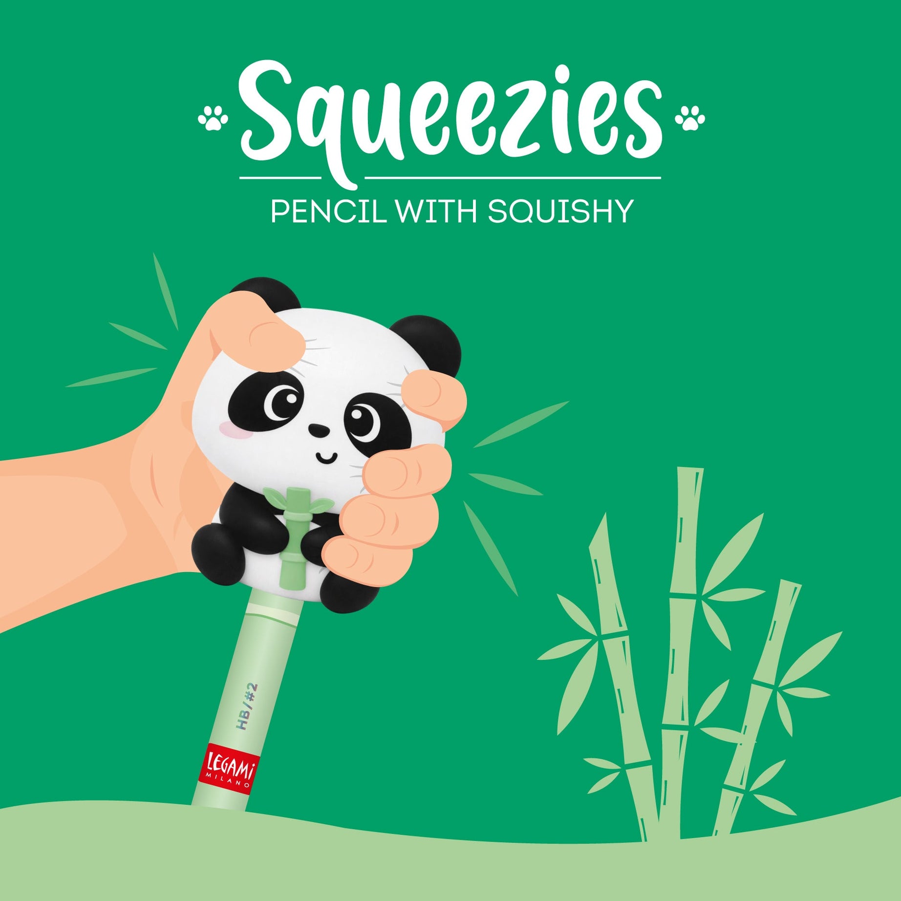 Lápis HB com Panda Squishy Legami