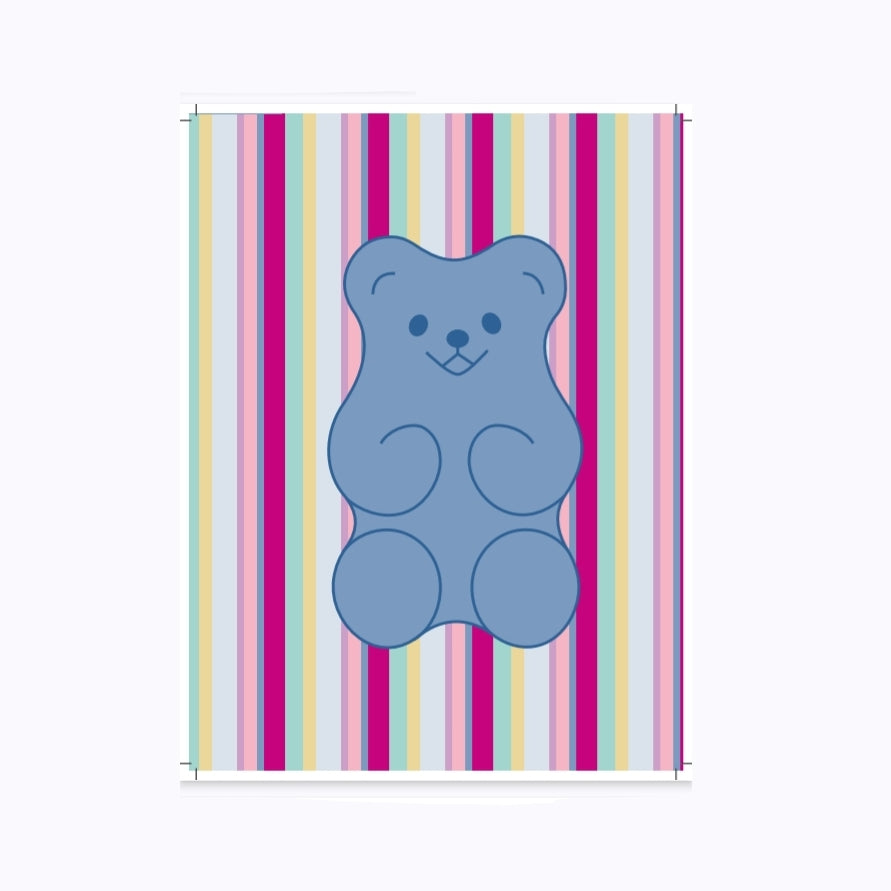 Caderno A5 Quadriculado Perfumado a "Ursinhos Goma" Capa Ursinho Grande Ancor Sweet Candy