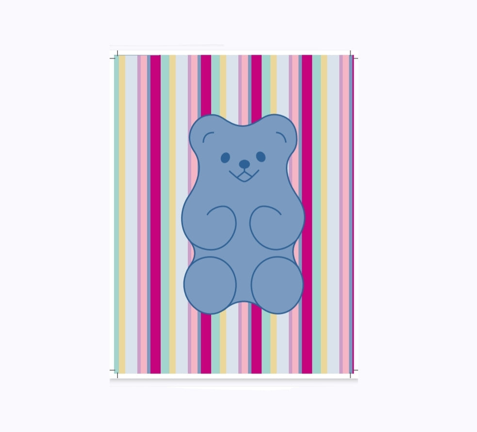 Caderno A4 Quadriculado Perfumado a "Ursinhos de Goma" Capa Urso Grande Ancor Sweet Candy