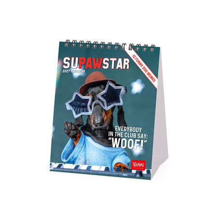 Calendário de Mesa 2027 Supawstar Legami