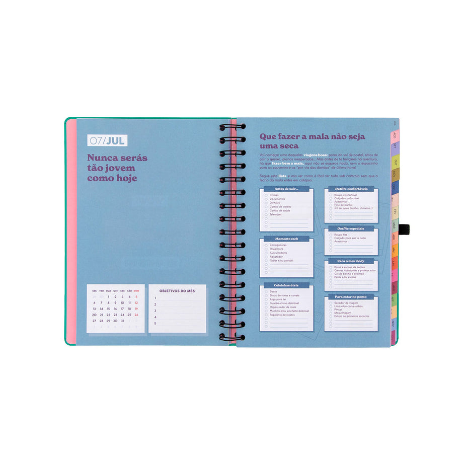 Agenda Semanal 18 Meses 2026/2027 Mr.Wonderful "Sonha Muito, Vive Livre"