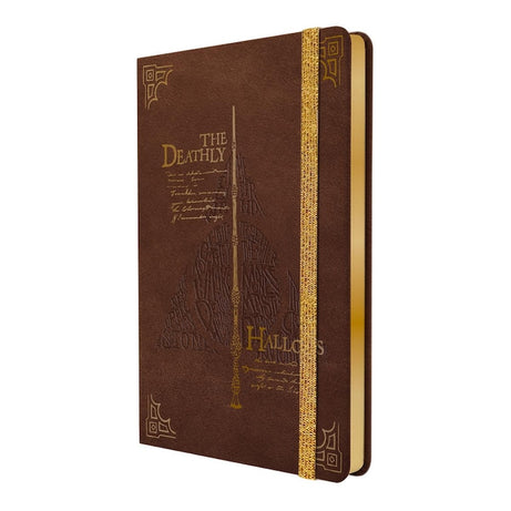 Caderno Premium A5 Pautado com Folhas Ilustradas e Autocolantes Harry Potter