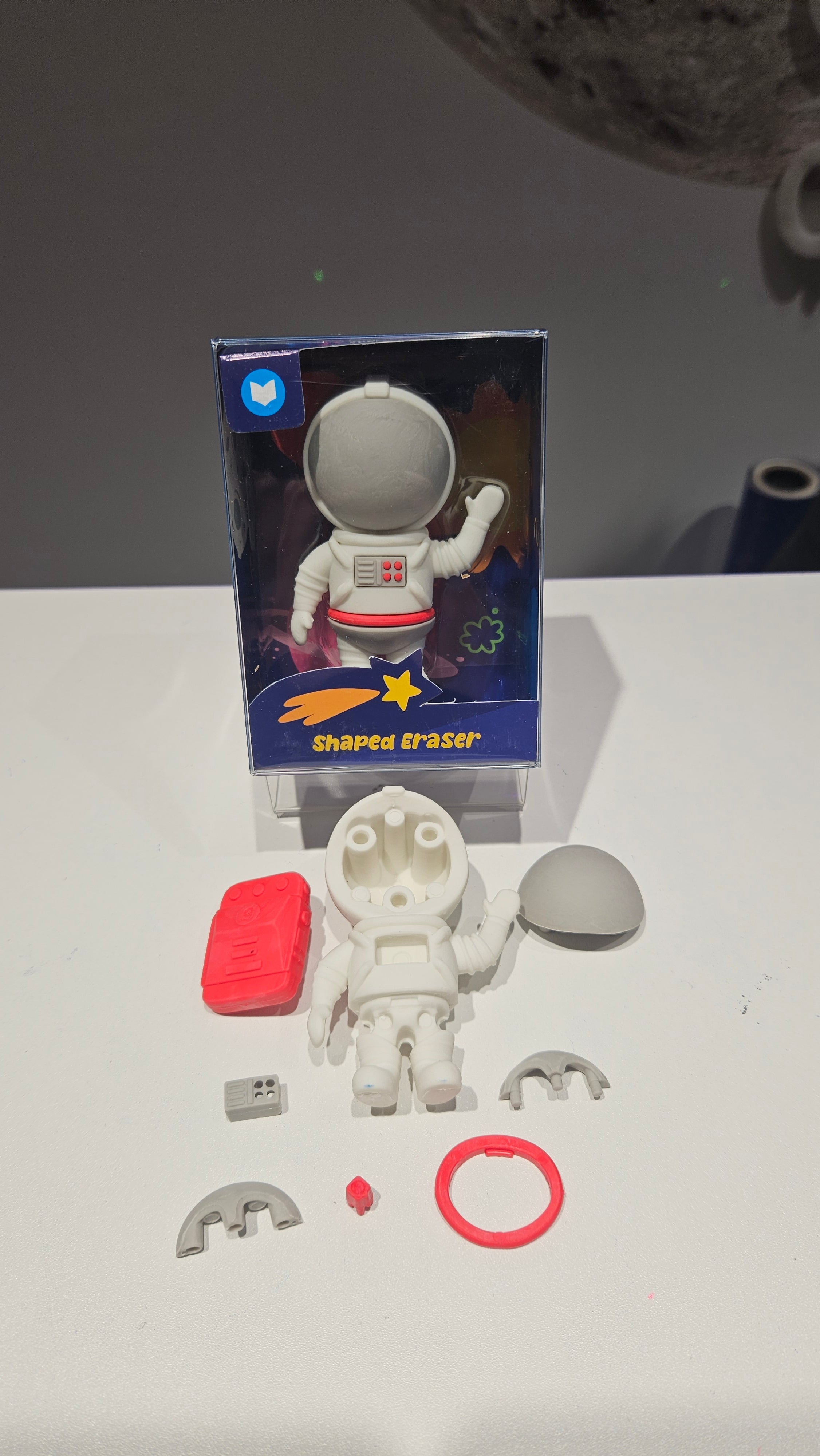 Borracha Astronauta 3D Desmontável em Peças