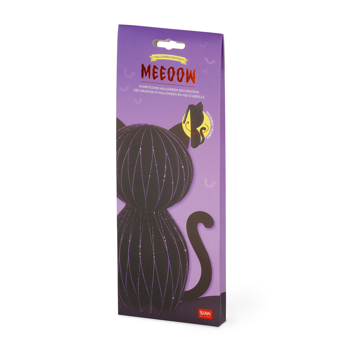 Brevemente - Decoração Gato Preto em Fole com Fecho Íman Legami