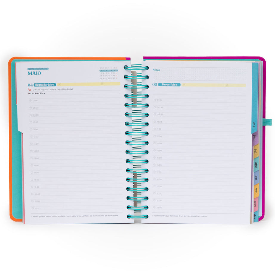 Agenda Diária Mr.Wonderful 2026 - Continua a tentar - Com Caneta Exclusiva