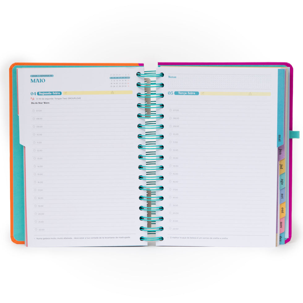 Agenda Diária Mr.Wonderful 2026 - Continua a tentar - Com Caneta Exclusiva