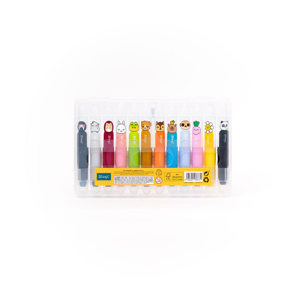 Conjunto 12 Lápis de Cera Ergonómicos Mr.Wonderful