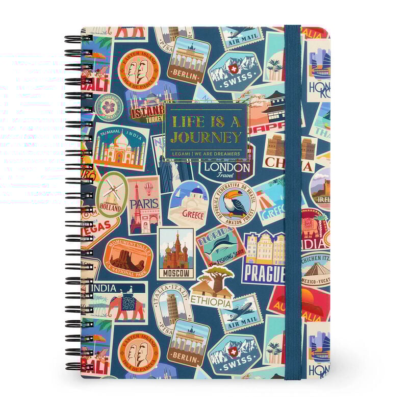 Caderno A5 Espiral Pautado Stickers Legami
