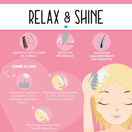 Escova Gatinho Cabelo Relax para Couro Cabeludo Legami