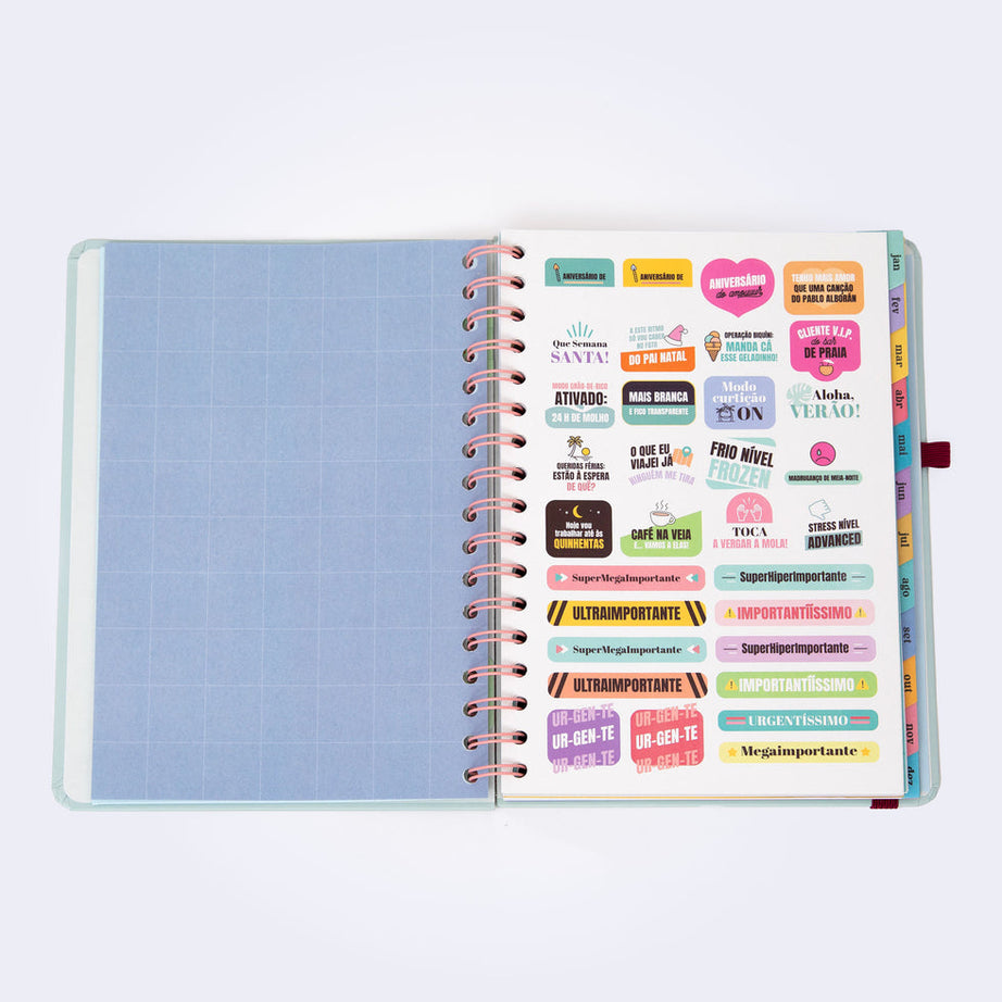 Agenda Semanal Mr.Wonderful 2026 - Objetivo da semana: que termine! - Com Caneta Exclusiva