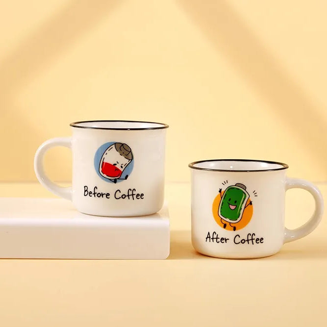 Conjunto 2 Chávenas Café "Before Coffee - After Coffe" Itotal