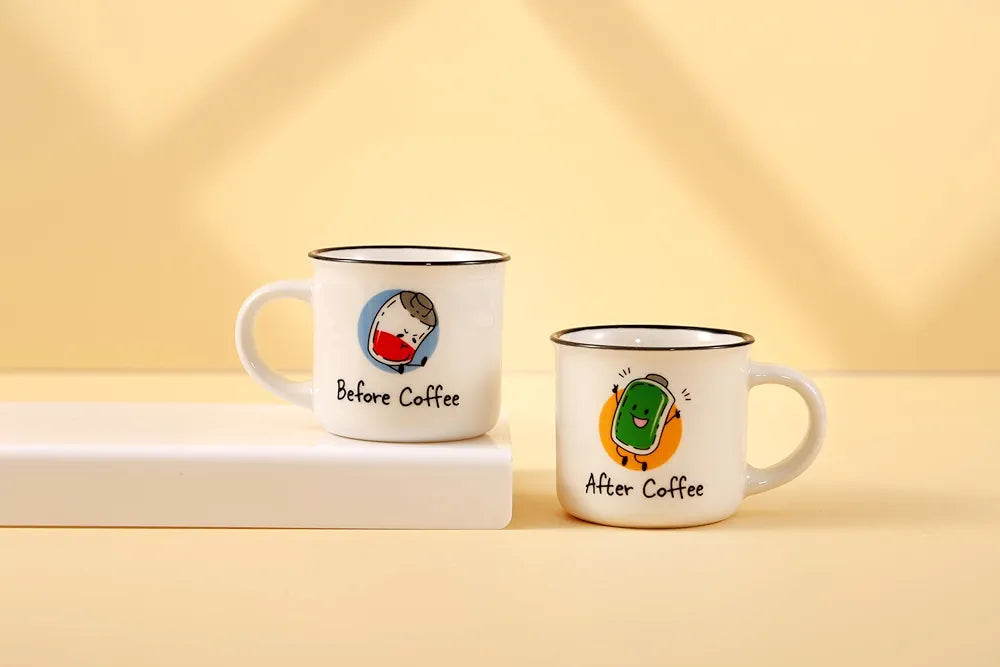 Conjunto 2 Chávenas Café "Before Coffee - After Coffe" Itotal