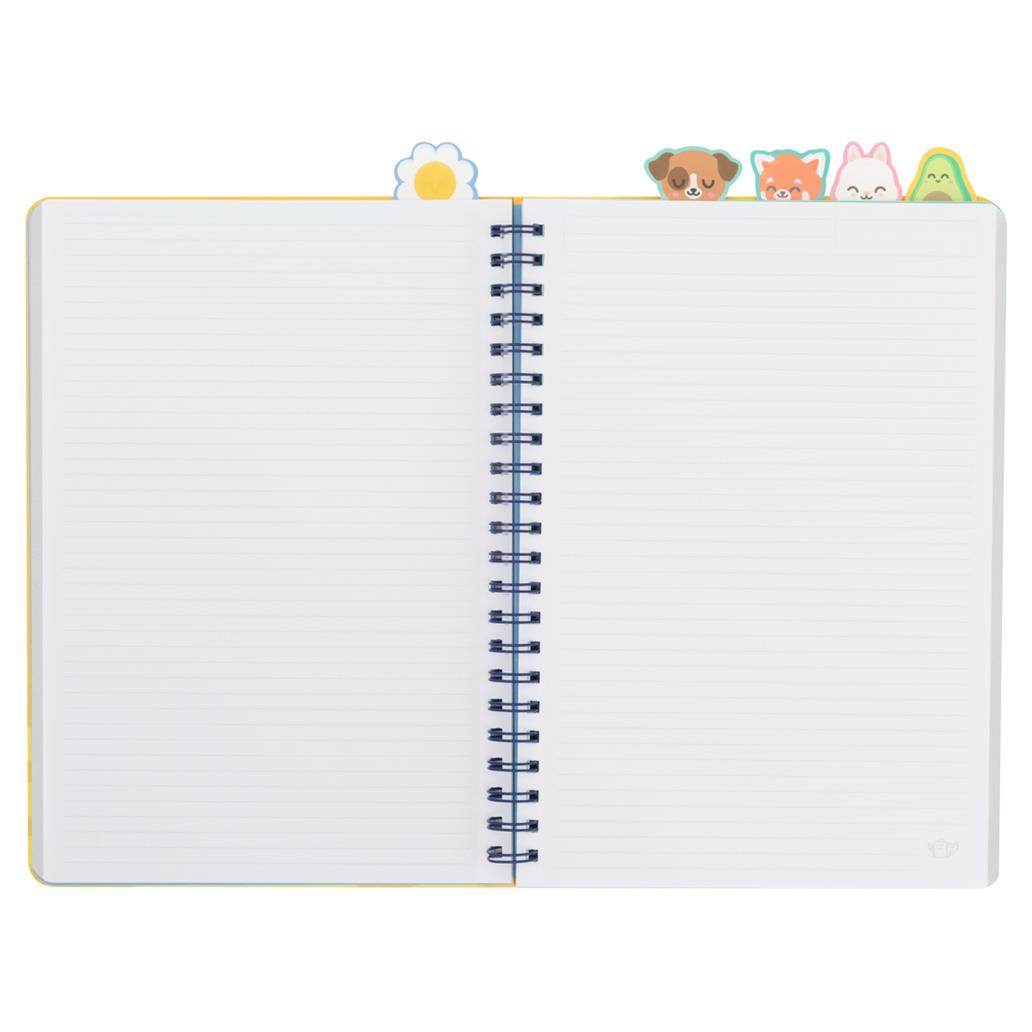 Caderno A4 Espiral Pautado Separadores "Para Grandes Metas Grandes Planos" Mr.Wonderful