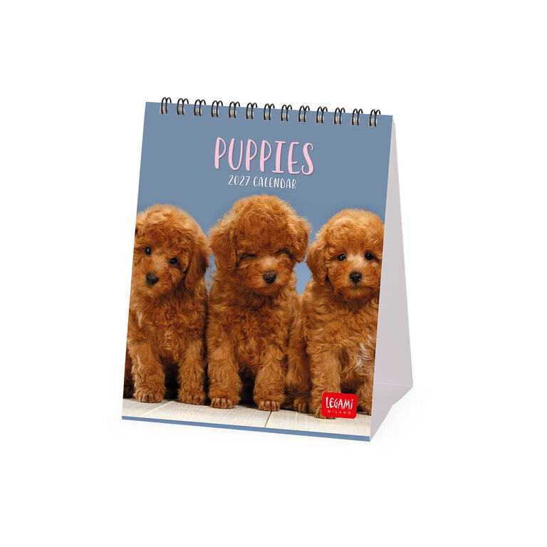 Calendário de Mesa 2027 Puppies Legami