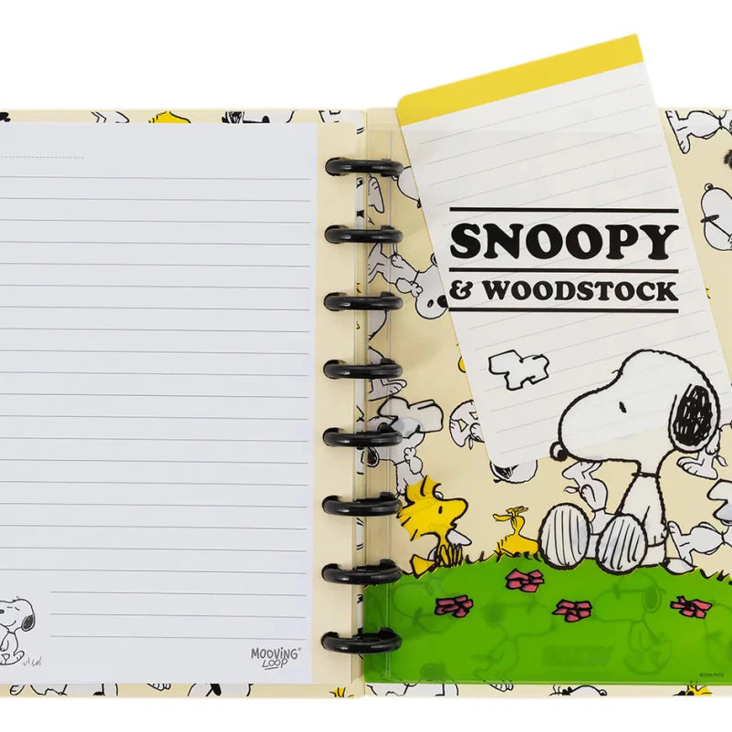 Caderno A5 Sistema de Discos Inteligente Snoopy