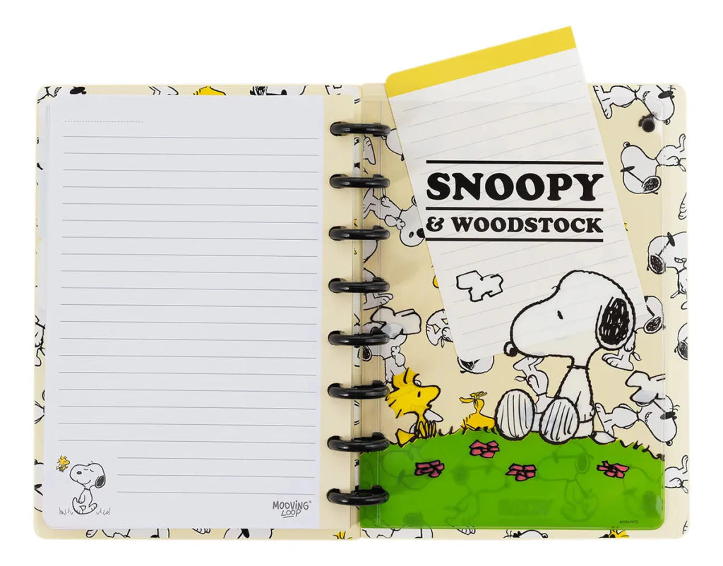 Caderno A5 Sistema de Discos Inteligente Snoopy