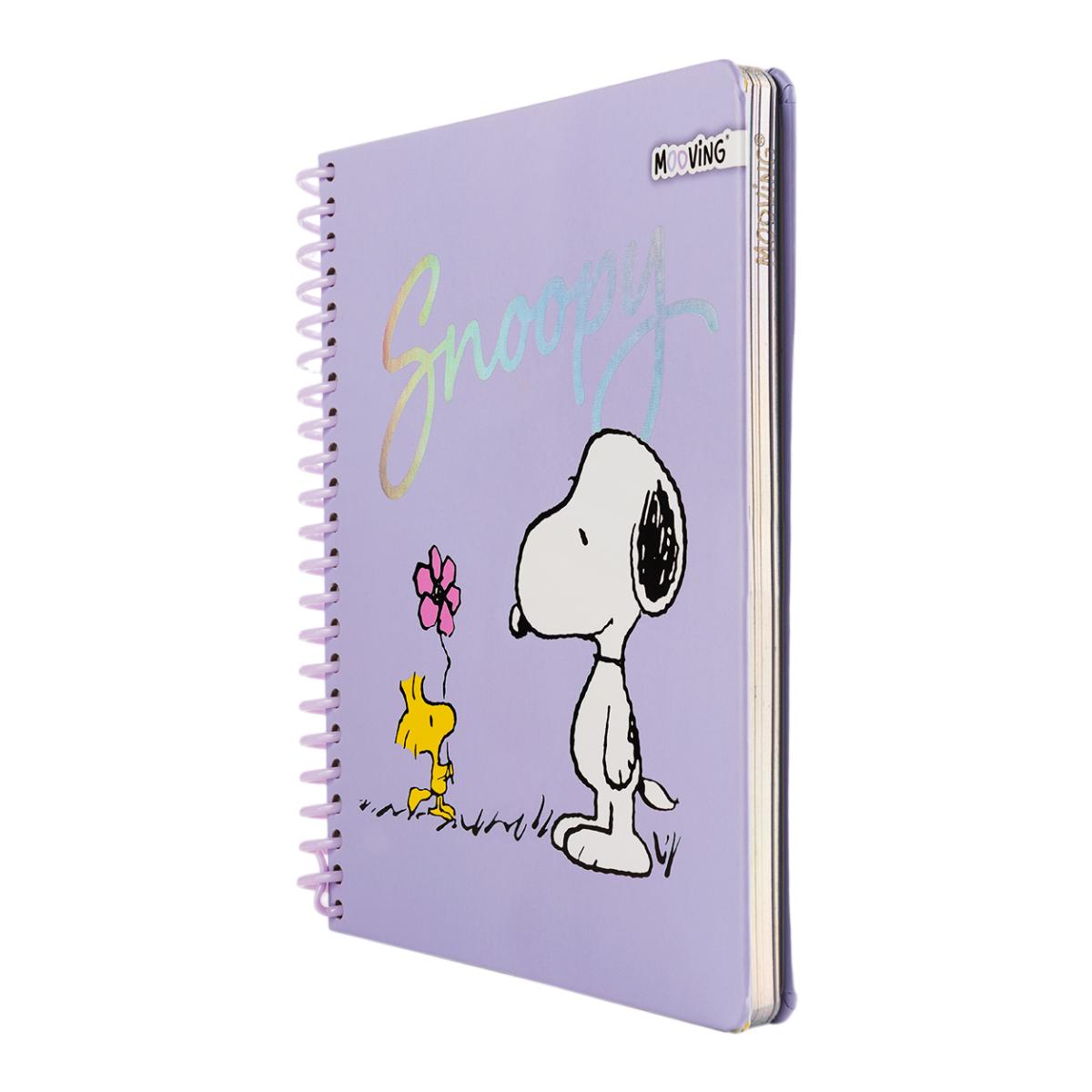 Caderno A5 em Espiral Snoopy com Autocolantes