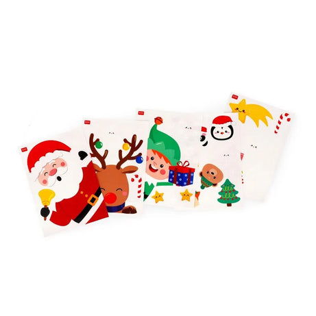 Pré-venda Conjunto 70 Autocolantes Eletrostático Natal Legami