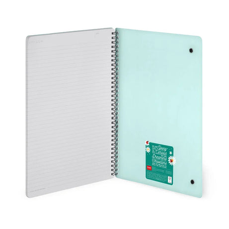 Caderno A4 em Espiral Pautado com Folha de Autocolantes Joaninha Legami