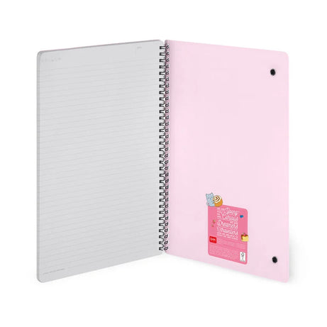 Caderno A4 em Espiral Pautado com Folha de Autocolantes Gato Legami