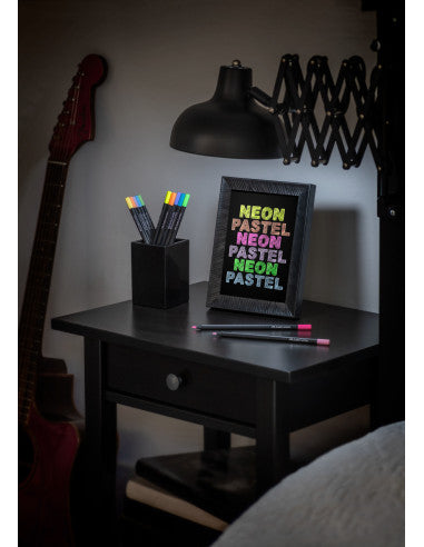 Conjunto 12 Lápis de Colorir Black Edição Cores Pastel/Neon Faber-Castell