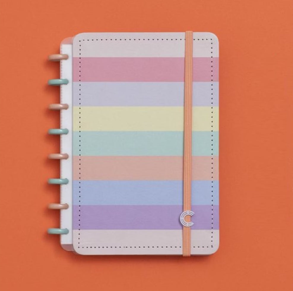 Caderno Inteligente  A5 Arco-íris Pastel